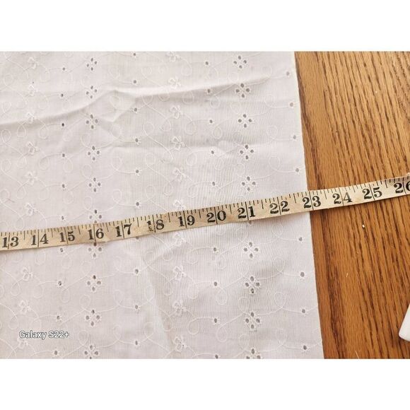 Three fabrics. pink Paris, eyelet, purple pattern - Picture 4 of 9